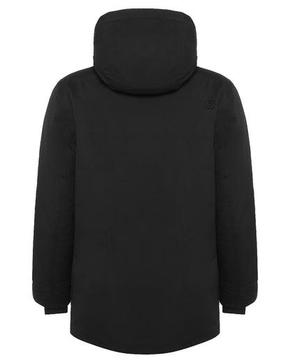 Black coloured Didriksons Akilles Mens Parka 3 on white background 