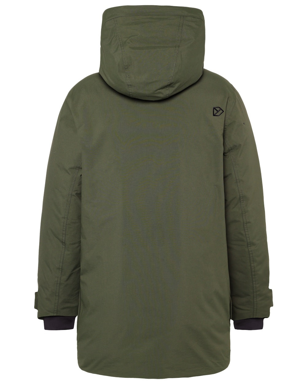 Deep Green coloured Didriksons Akilles Mens Parka 3 on white background 
