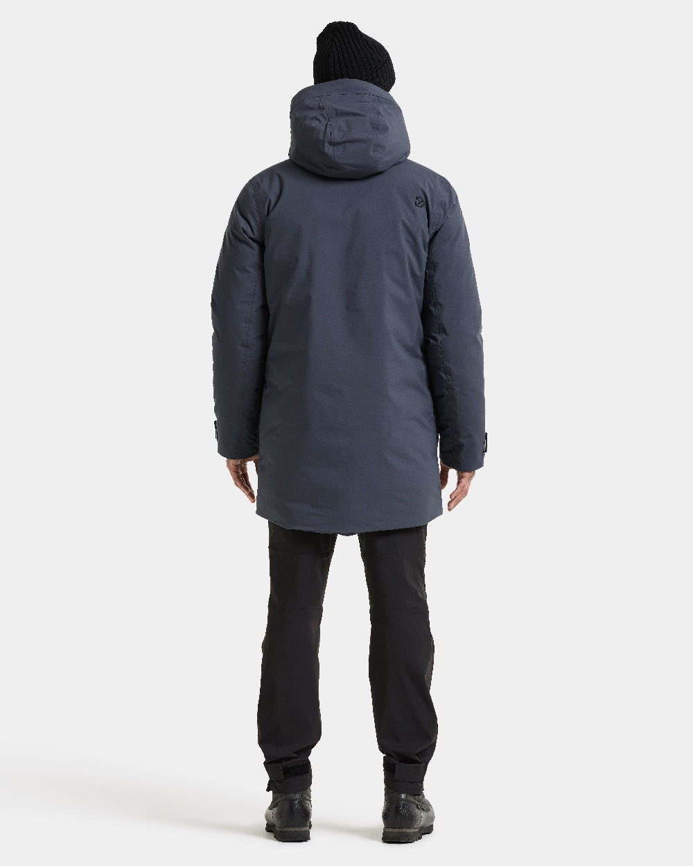 Sleepy Blue coloured Didriksons Akilles Mens Parka 3 on white background 