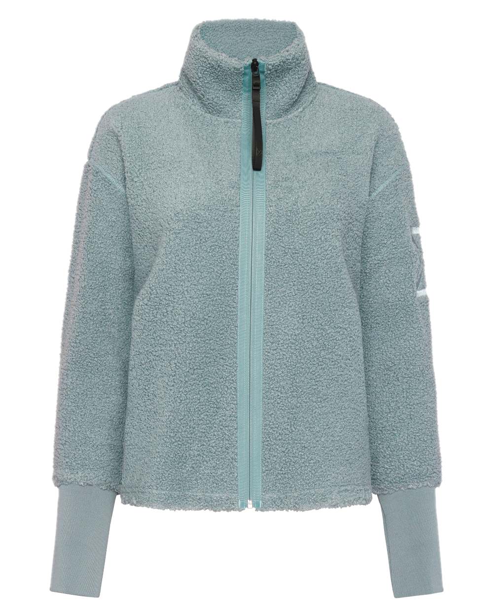 Factory Blue coloured Didriksons Full-Zip Fleece Jacket on white background 
