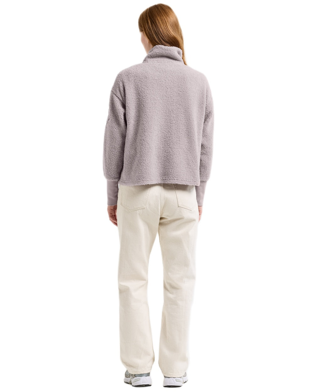 Sunrise Mist coloured Didriksons Full-Zip Fleece Jacket on white background 