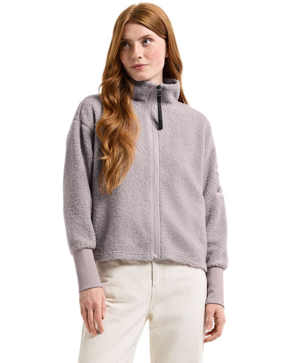 Sunrise Mist coloured Didriksons Full-Zip Fleece Jacket on white background 