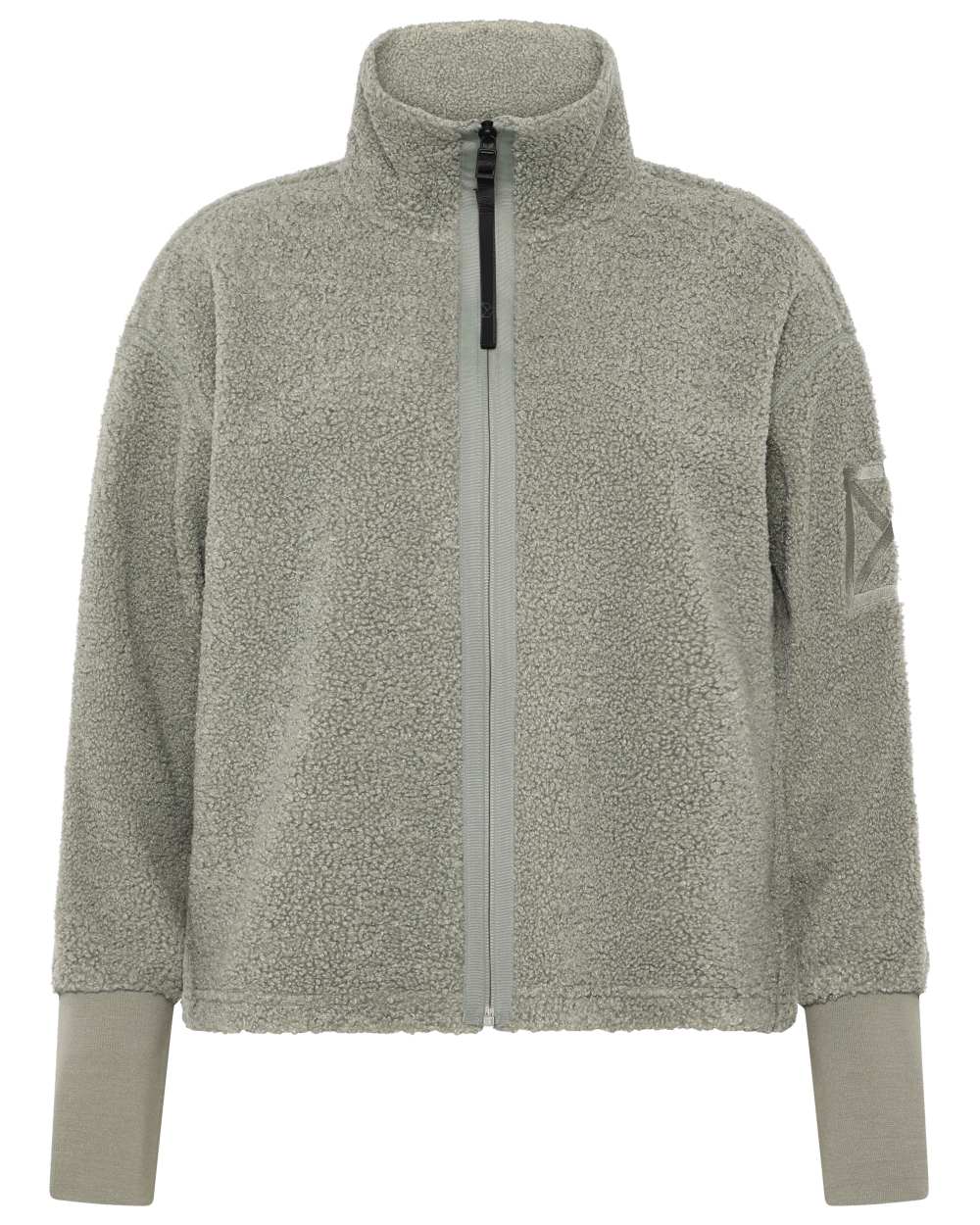 Wilted Leaf coloured Didriksons Full-Zip Fleece Jacket on white background 