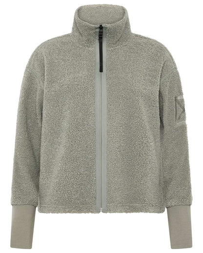 Wilted Leaf coloured Didriksons Full-Zip Fleece Jacket on white background 