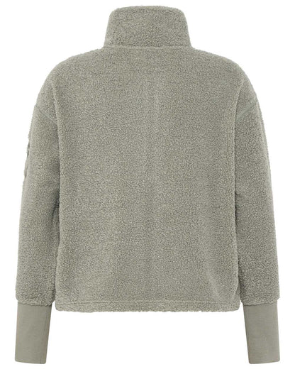 Wilted Leaf coloured Didriksons Full-Zip Fleece Jacket on white background 