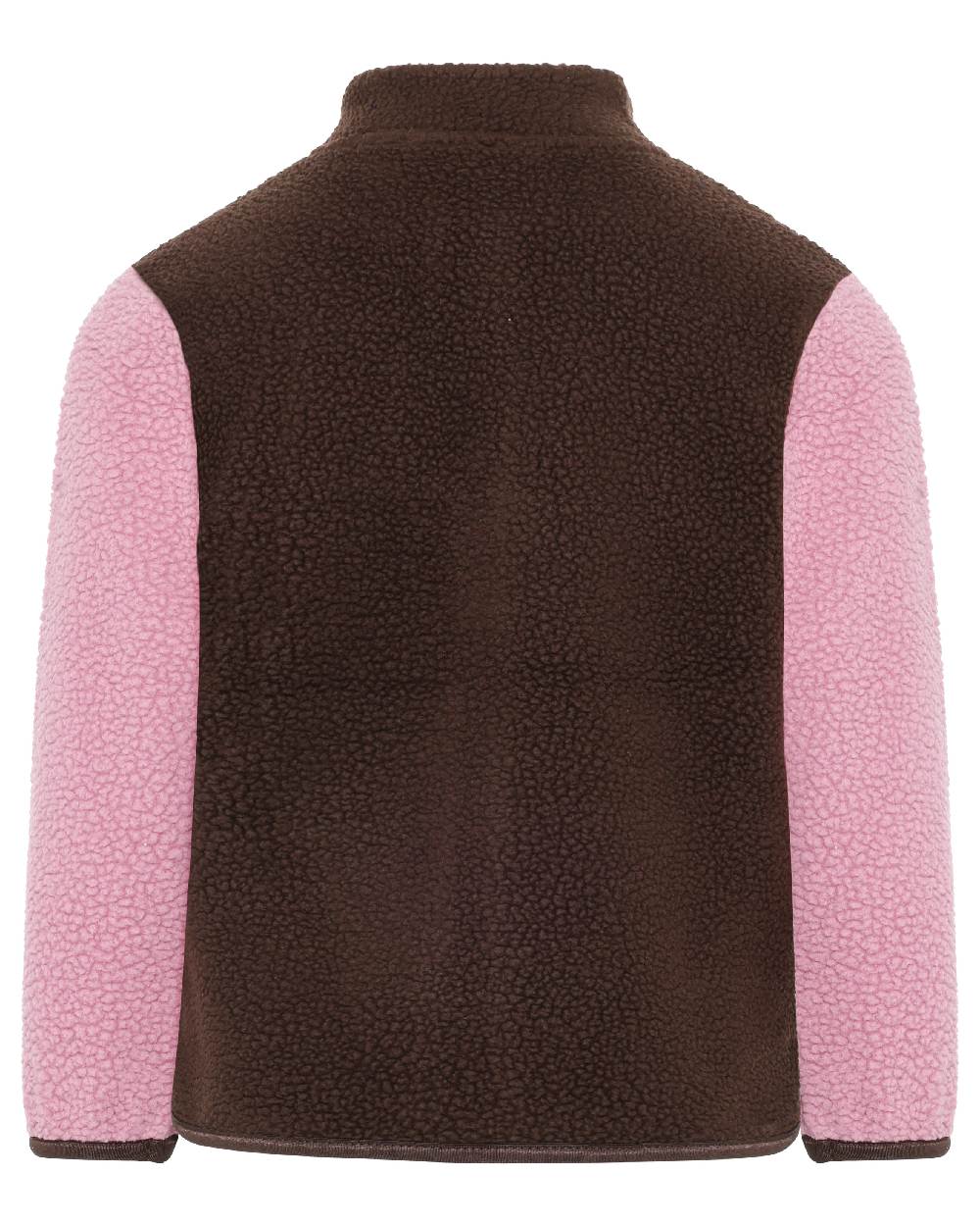 Oyster Pink coloured Didriksons Anten Kids Fullzip 2 on white background 