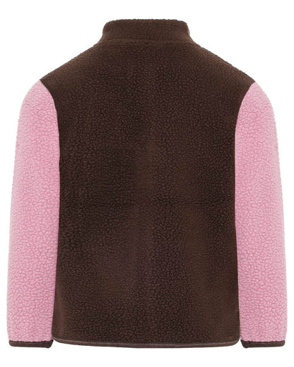Oyster Pink coloured Didriksons Anten Kids Fullzip 2 on white background 