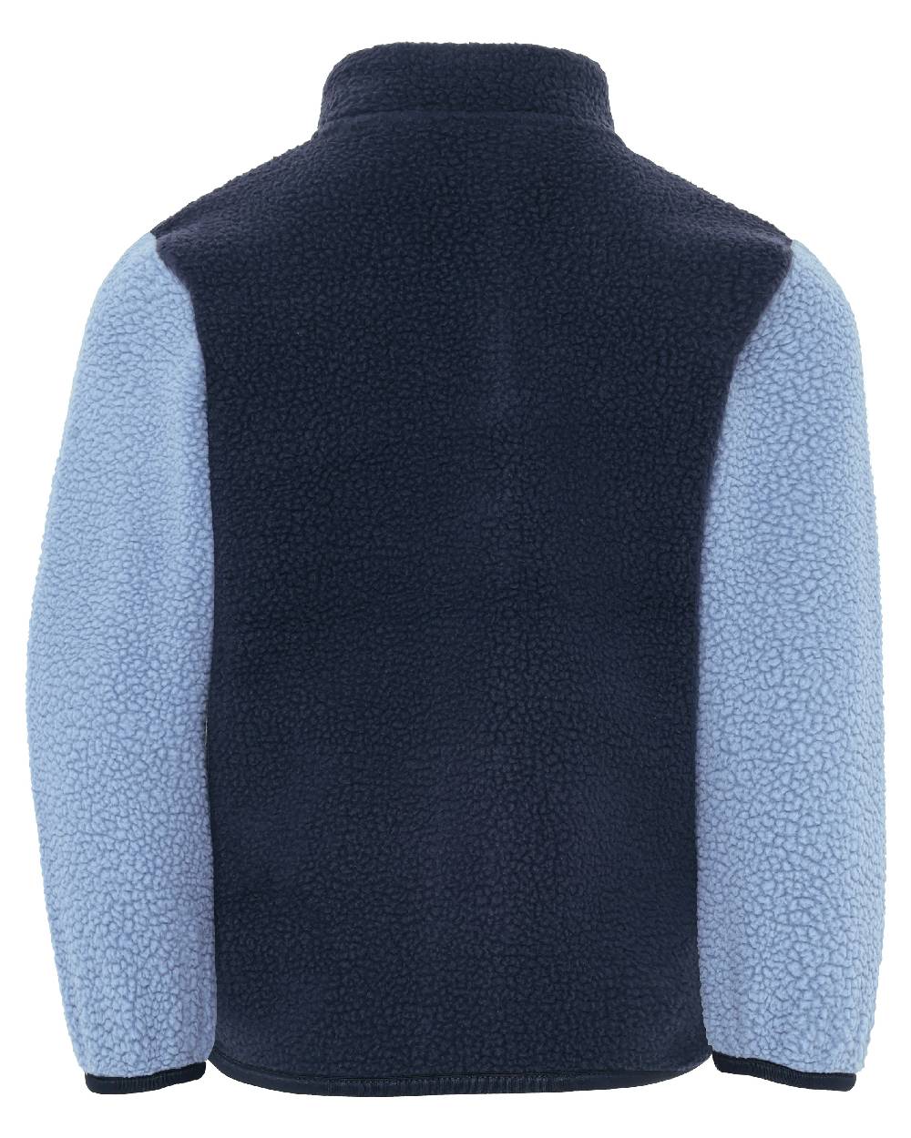 Winter Blue coloured Didriksons Anten Kids Fullzip 2 on white background 