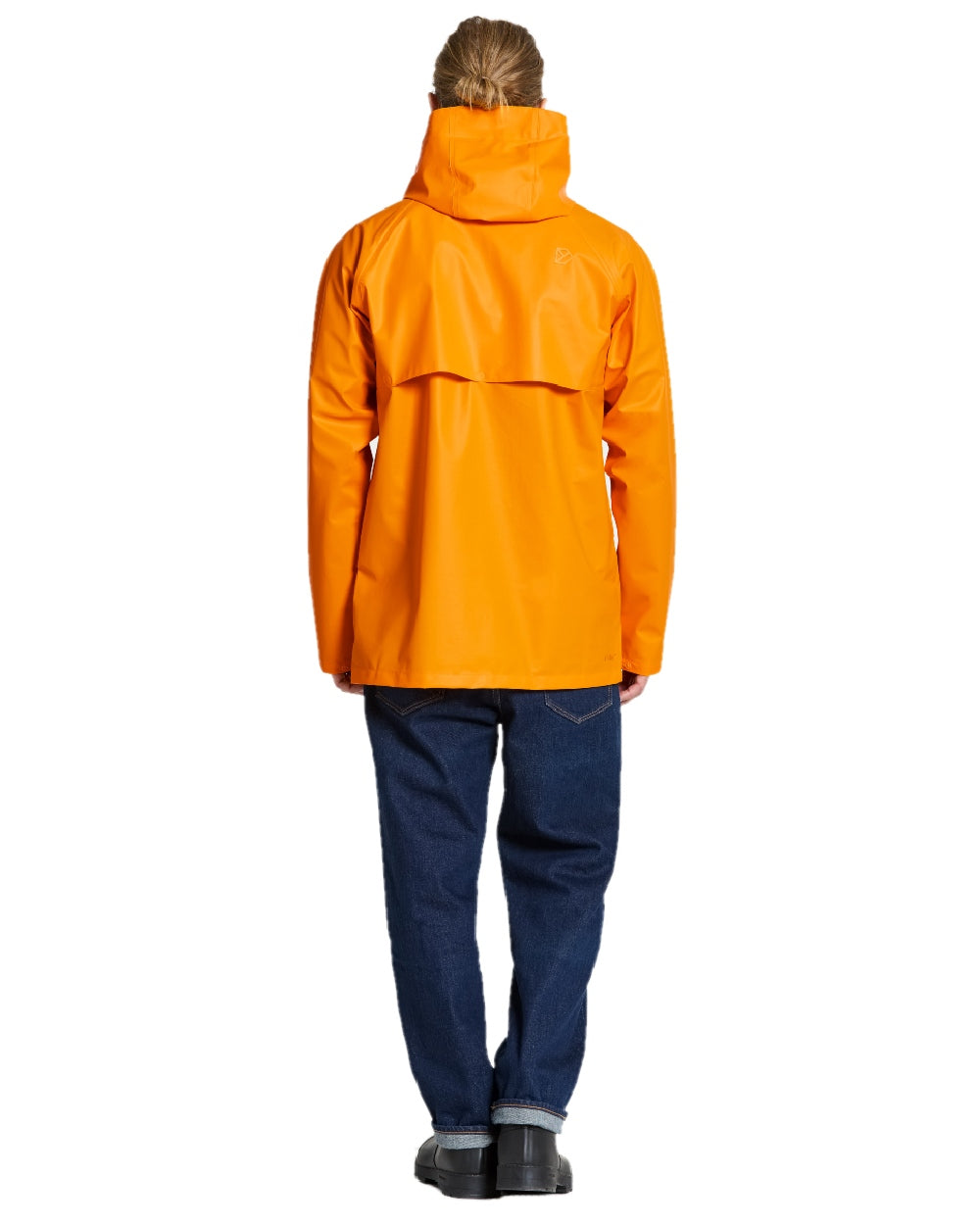 Saffron Yellow coloured Didriksons Avon Galon Jacket 2 on white background 