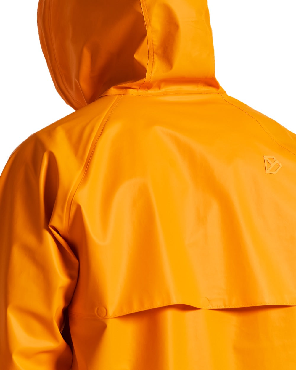 Saffron Yellow coloured Didriksons Avon Galon Jacket 2 on white background 