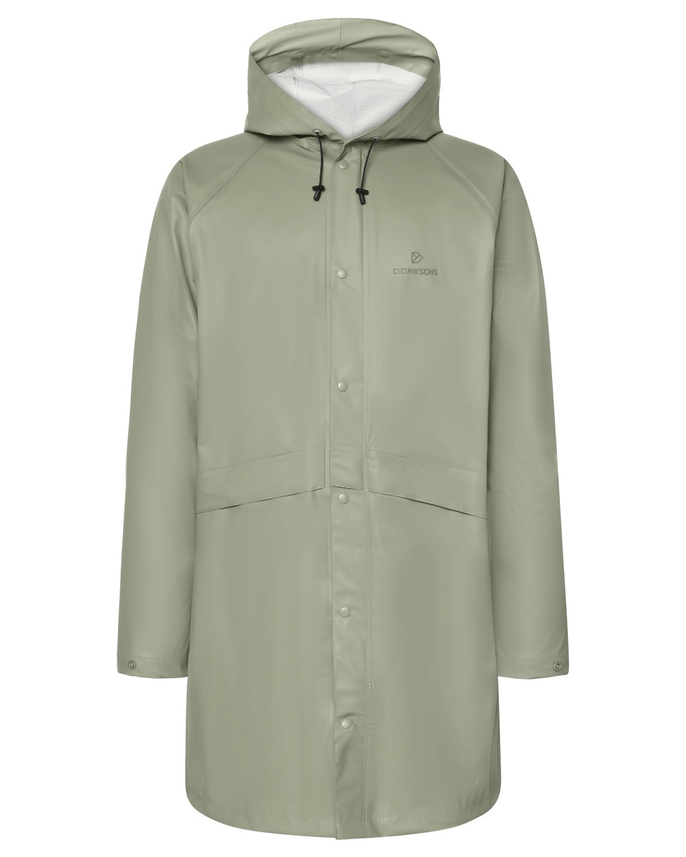 Wilted Leaf coloured Didriksons Avon Parka on white background 