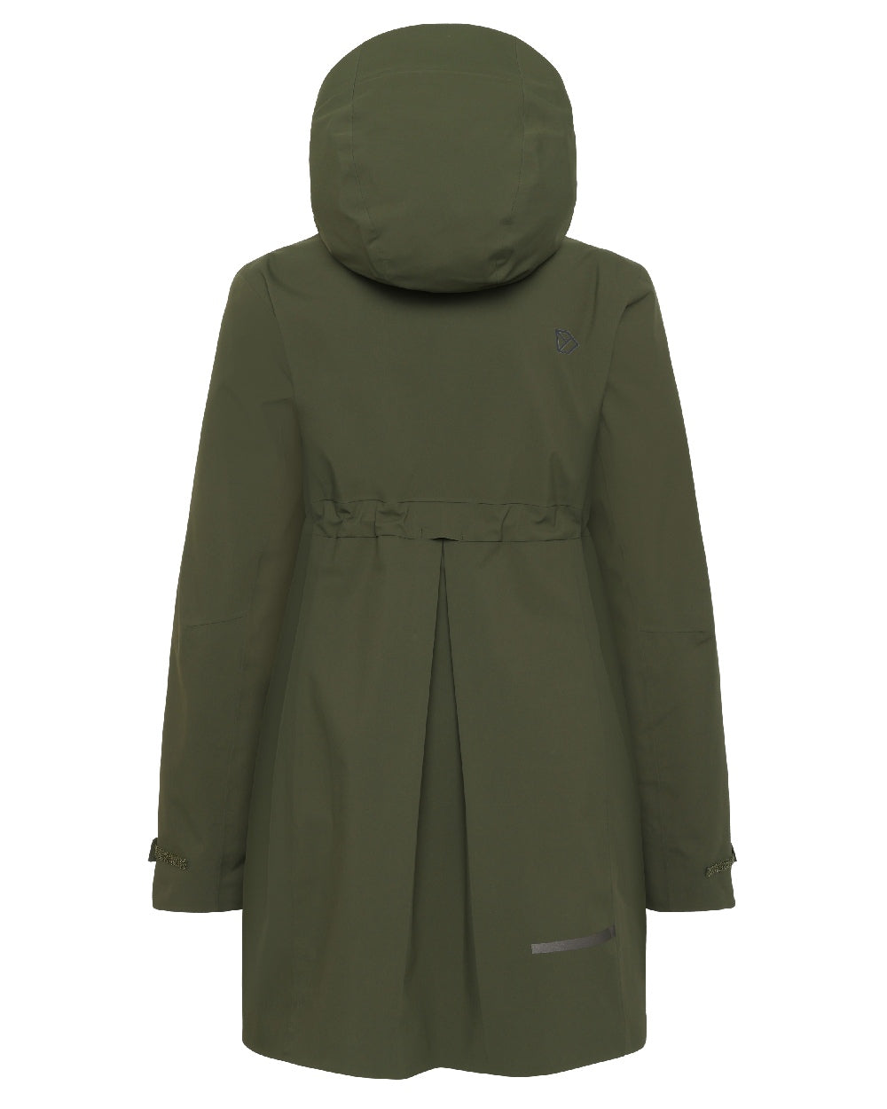 Deep Green coloured Didriksons Bea Womens Parka 6 on white background 