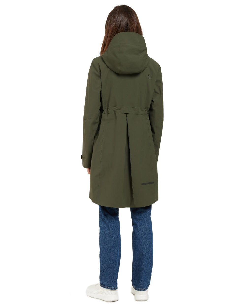 Deep Green coloured Didriksons Bea Womens Parka 6 on white background 