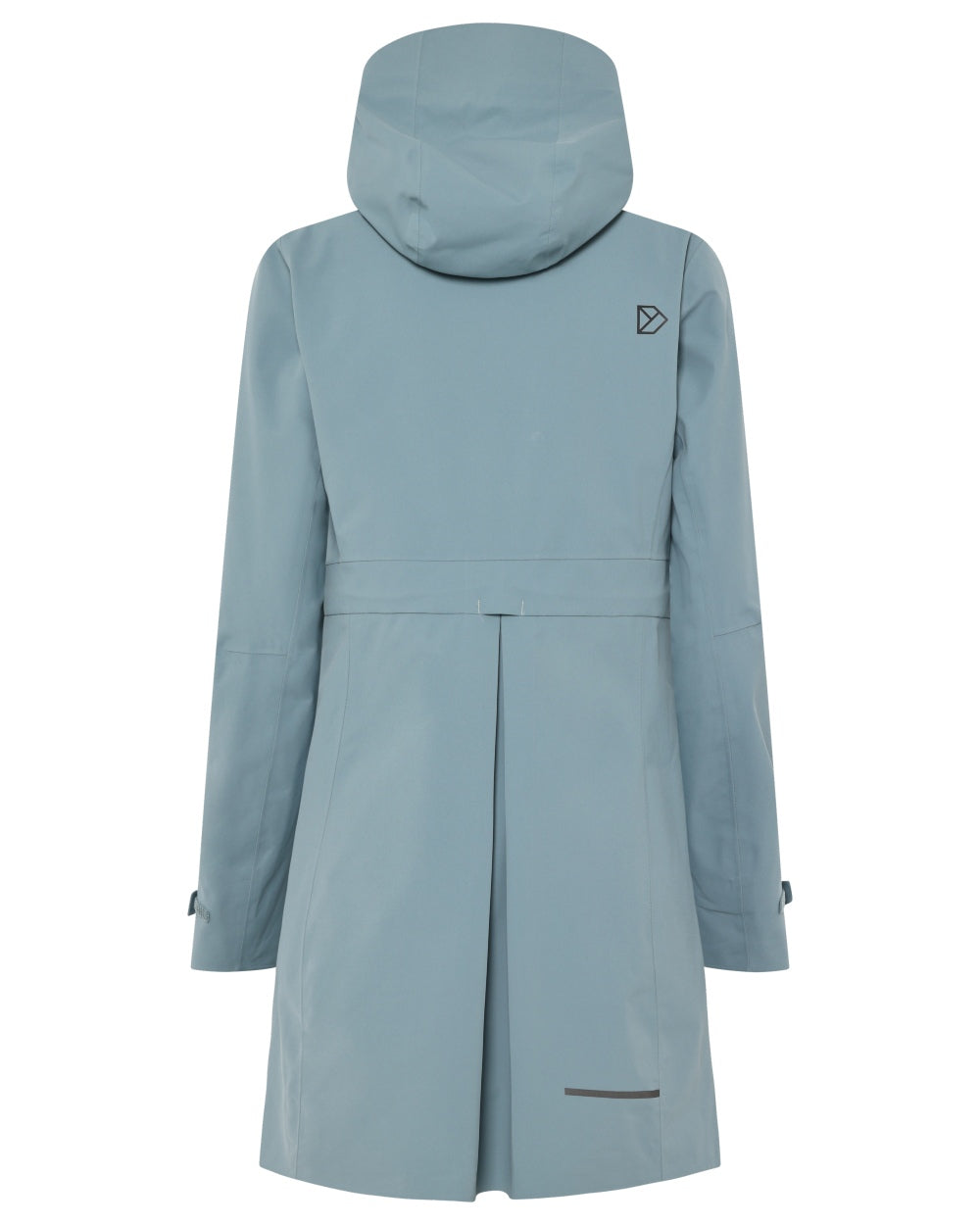 Factory Blue coloured Didriksons Bea Womens Parka 6 on white background 