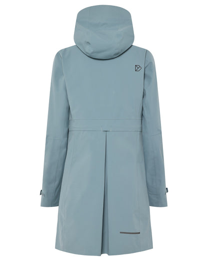 Factory Blue coloured Didriksons Bea Womens Parka 6 on white background 