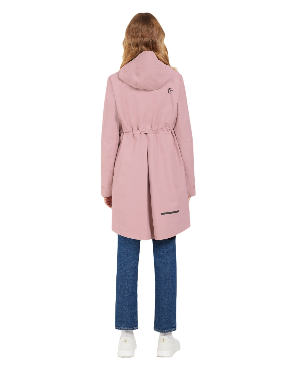 Oyster Lilac coloured Didriksons Bea Womens Parka on white background 