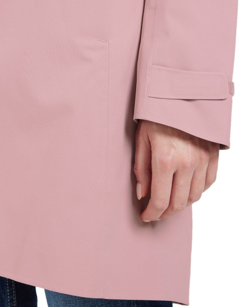 Oyster Lilac coloured Didriksons Bea Womens Parka on white background 
