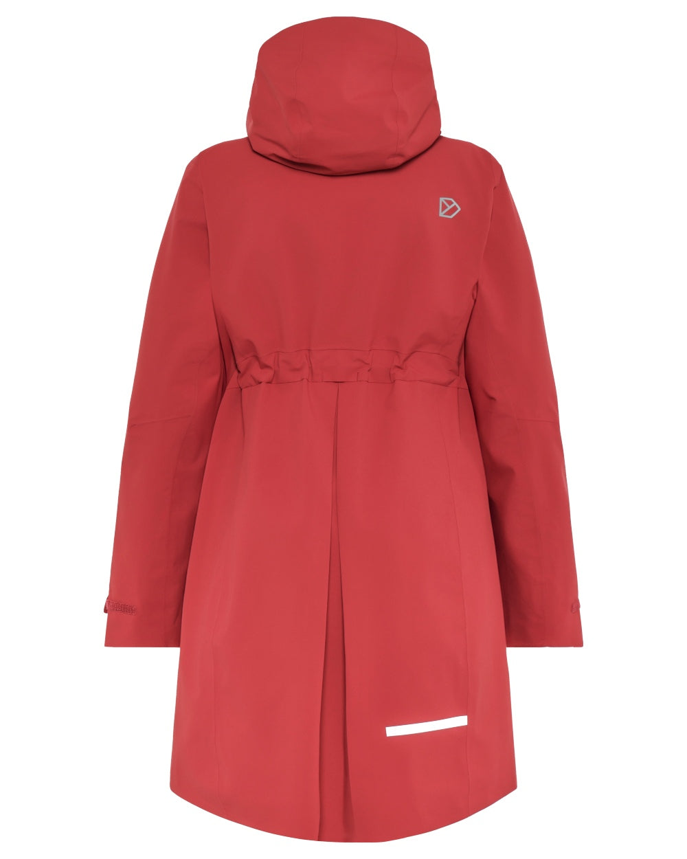 Spring Red coloured Didriksons Bea Womens Parka 6 on white background 