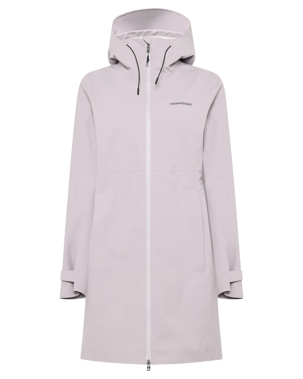 Sunrise Mist coloured Didriksons Bea Womens Parka 6 on white background 