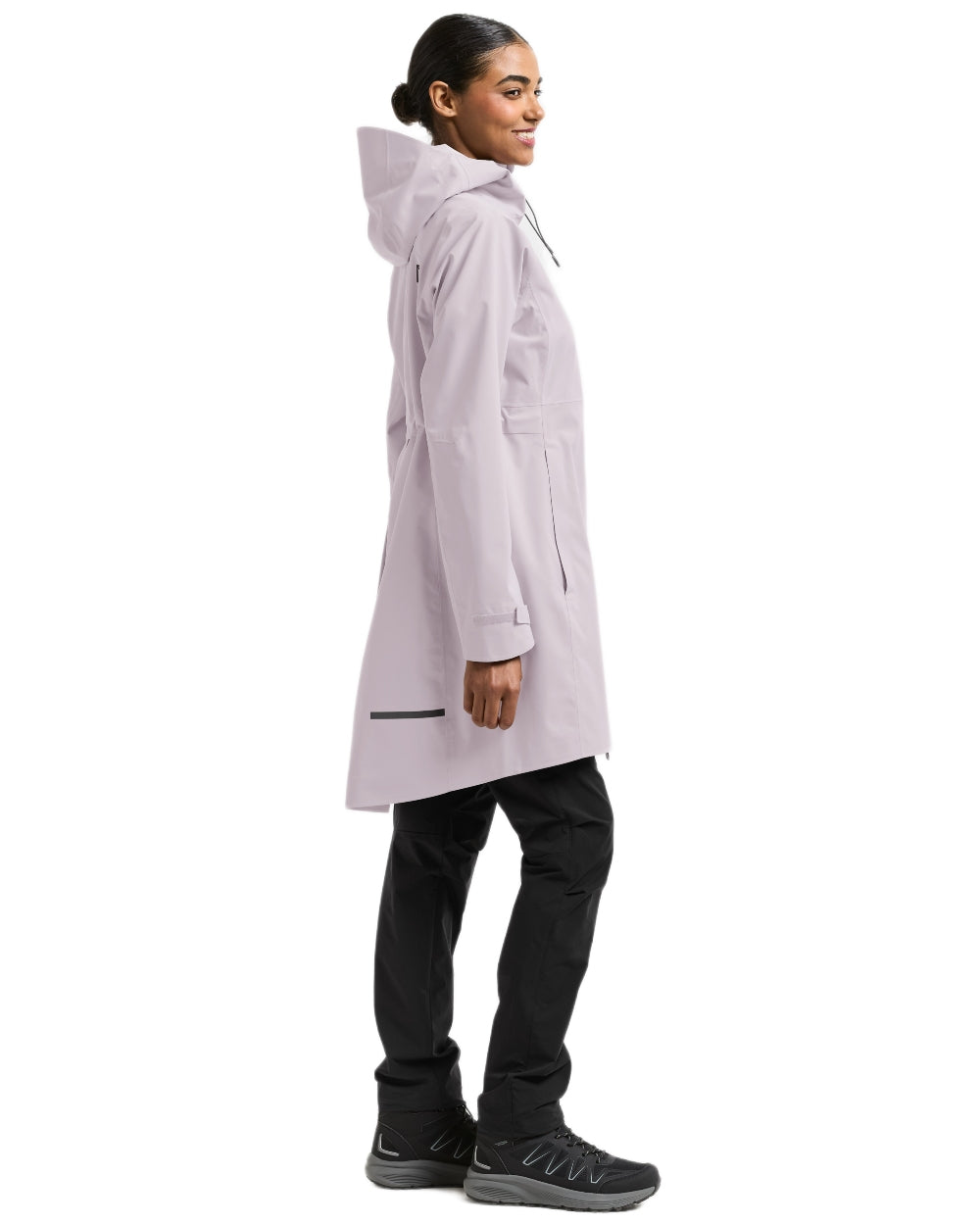 Sunrise Mist coloured Didriksons Bea Womens Parka 6 on white background 