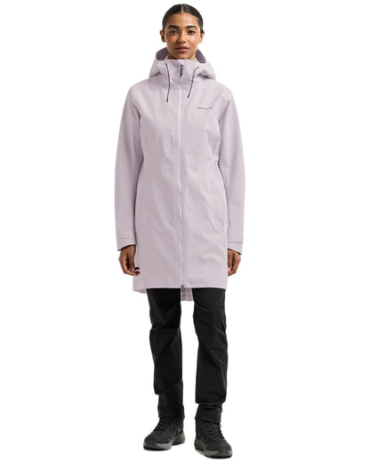 Sunrise Mist coloured Didriksons Bea Womens Parka 6 on white background 