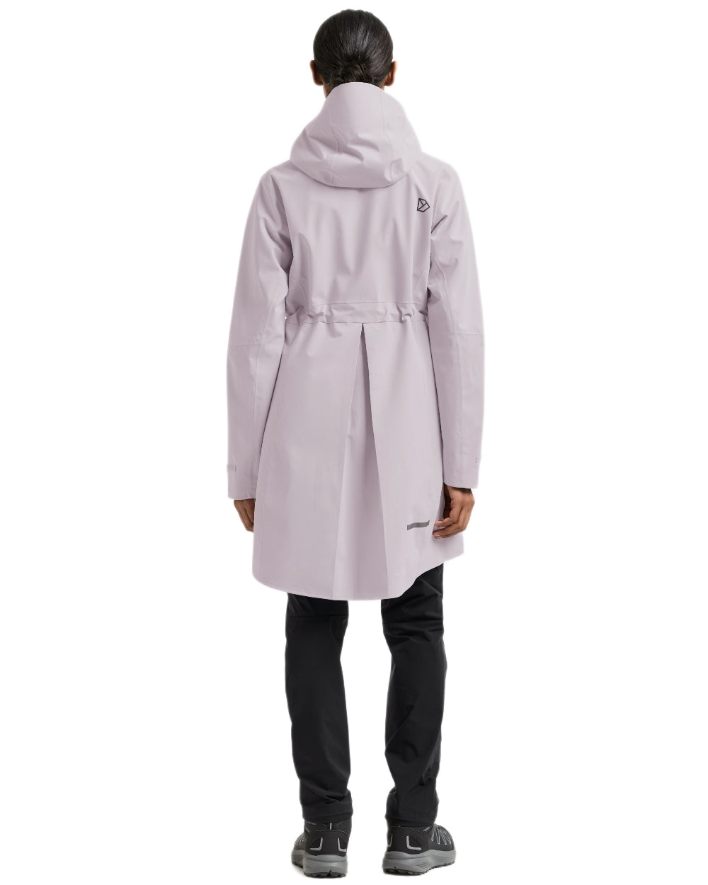 Sunrise Mist coloured Didriksons Bea Womens Parka 6 on white background 