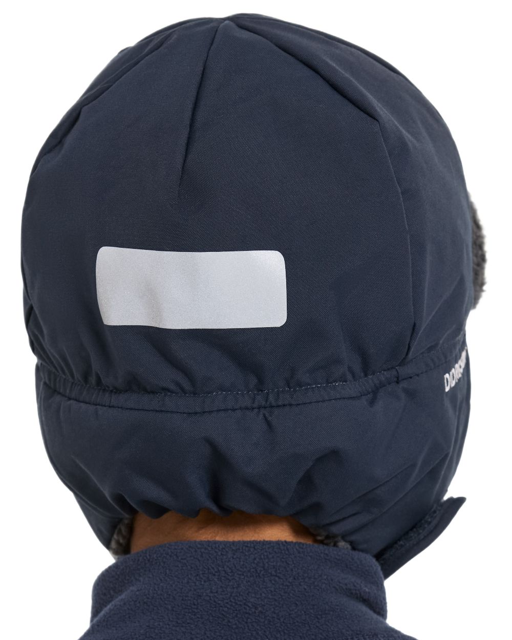 Navy coloured Didriksons Biggles Cap 7 on white background 