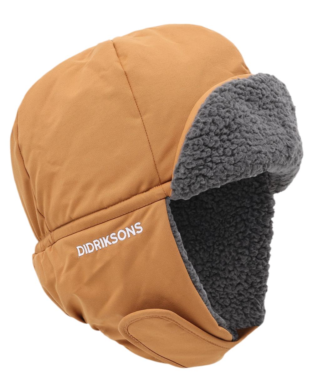 Almond Tree Coloured Didriksons Biggles Kids Cap on white background 