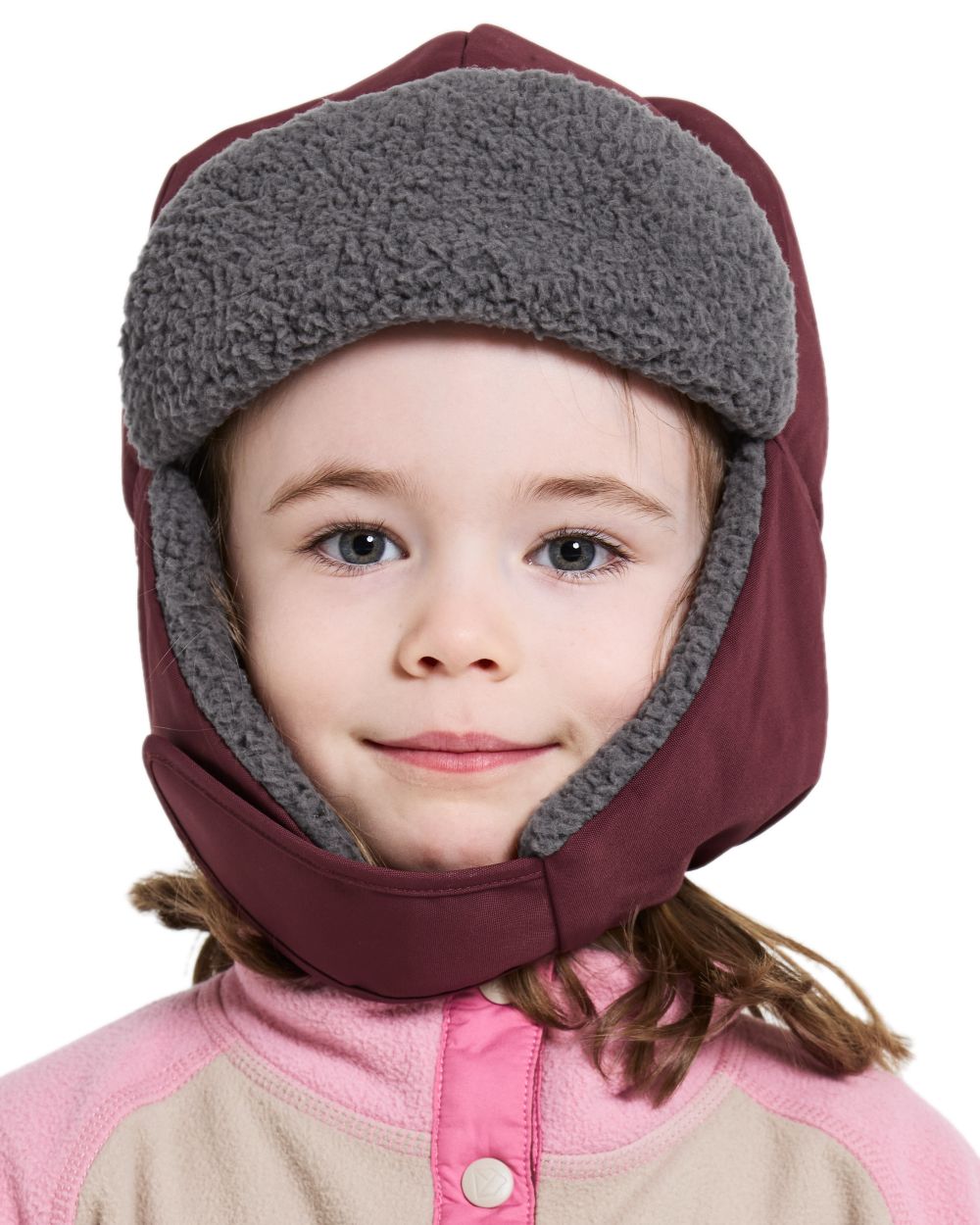 Anemon Red Coloured Didriksons Biggles Kids Cap on white background 