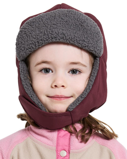 Anemon Red Coloured Didriksons Biggles Kids Cap on white background 