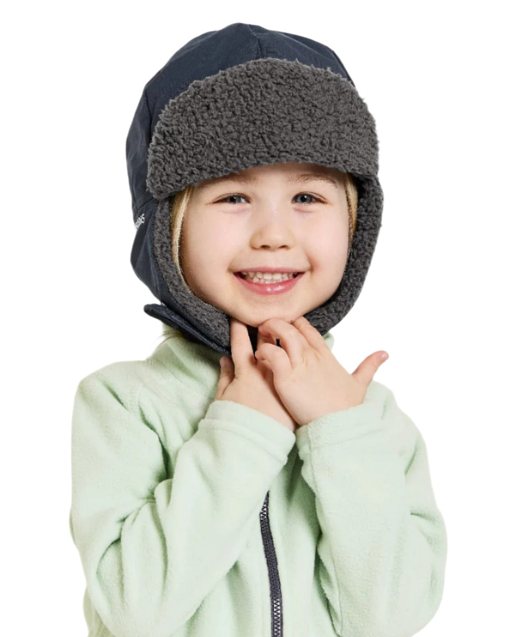 Navy Coloured Didriksons Biggles Kids Cap on white background 
