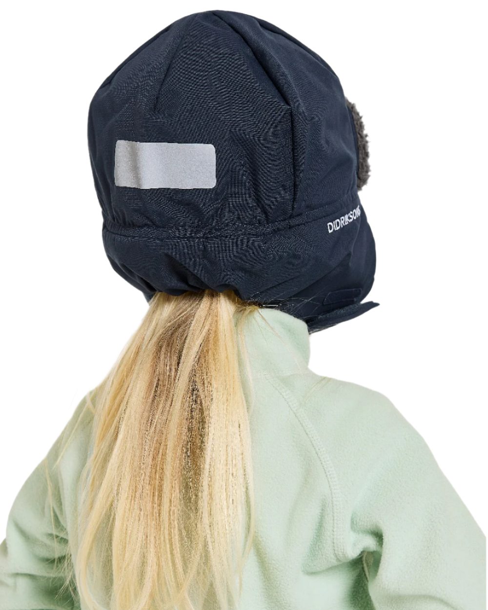 Navy Coloured Didriksons Biggles Kids Cap on white background 