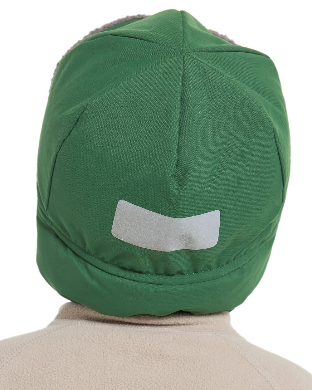 Pine Green Coloured Didriksons Biggles Kids Cap on white background 