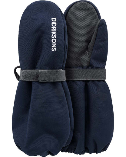 Navy Coloured Didriksons Biggies Mitten 8 on White Background 