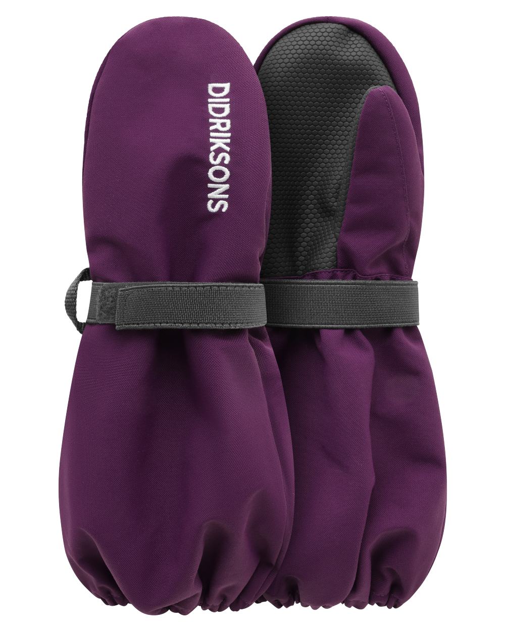 Northen Purple Coloured Didriksons Biggies Mitten 8 on White Background 