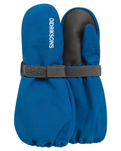 Ultramarine Coloured Didriksons Biggies Mitten 8 on White Background 
