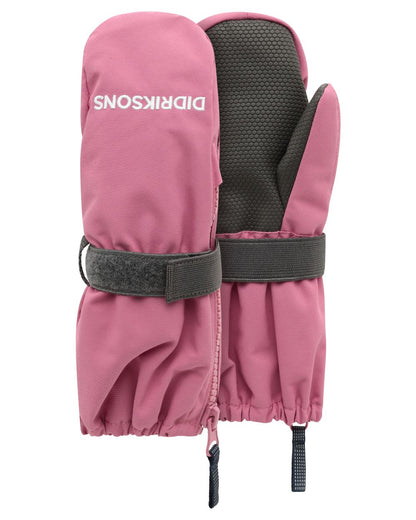 Heather Pink coloured Didriksons Biggles Mitten 9 on white background 