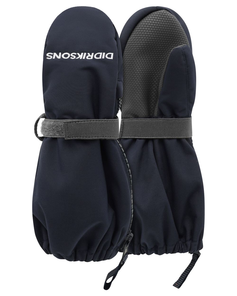 Navy coloured Didriksons Biggles Mitten 9 on white background 