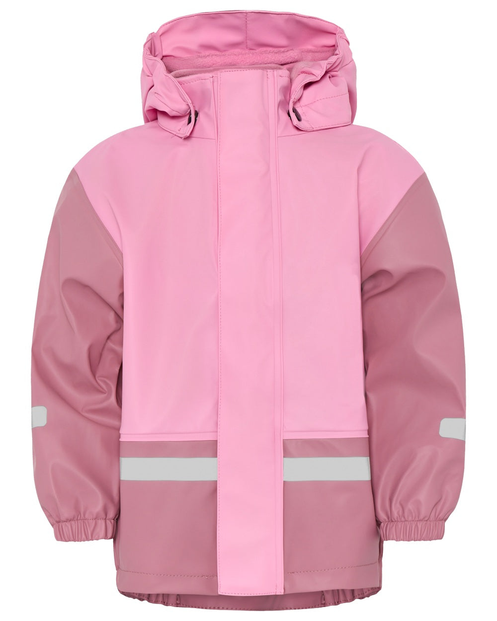 Light Heather Pink coloured Didriksons Boardman Kids Rain Set on white background 