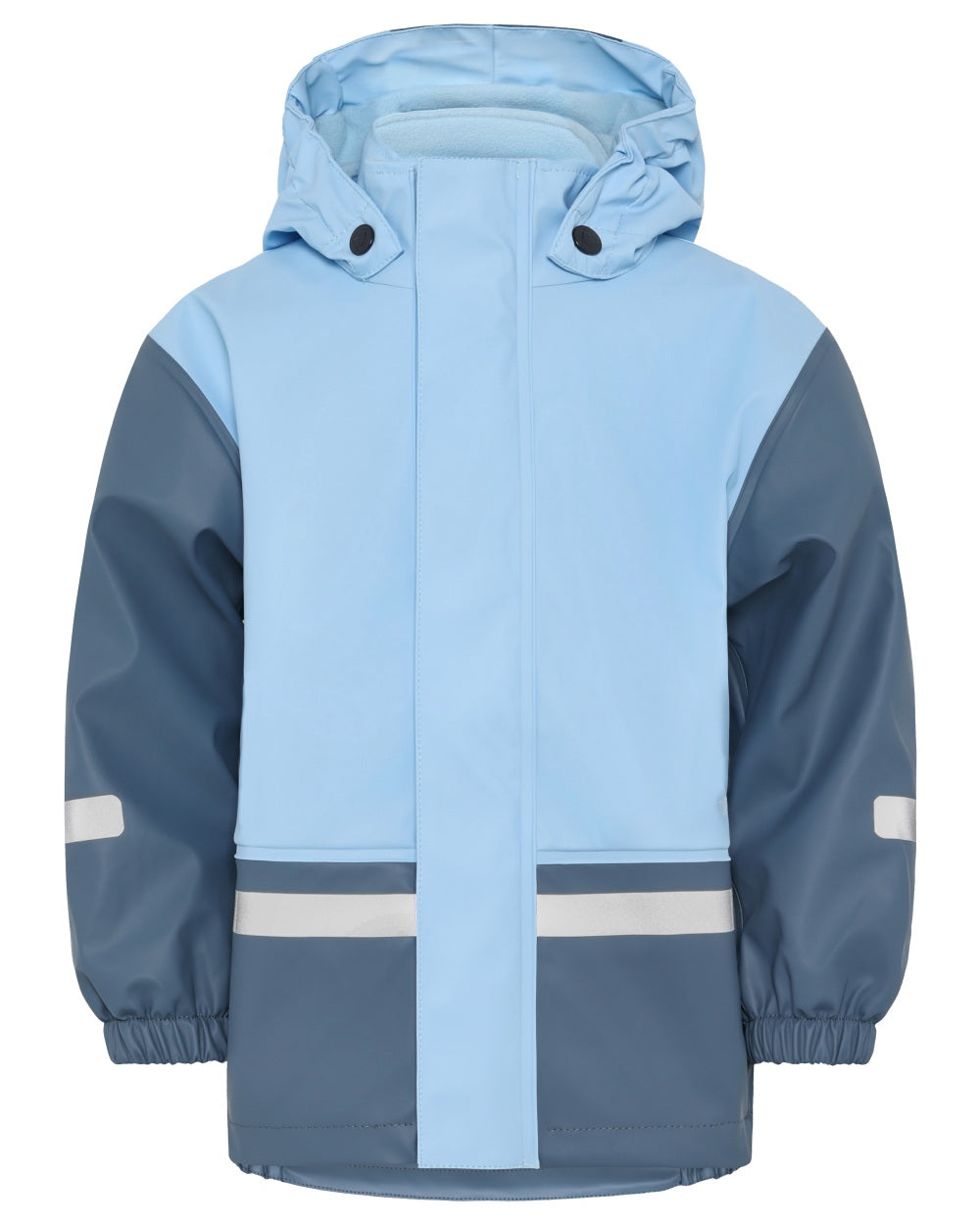 Light Sea Blue coloured Didriksons Boardman Kids Rain Set on white background 