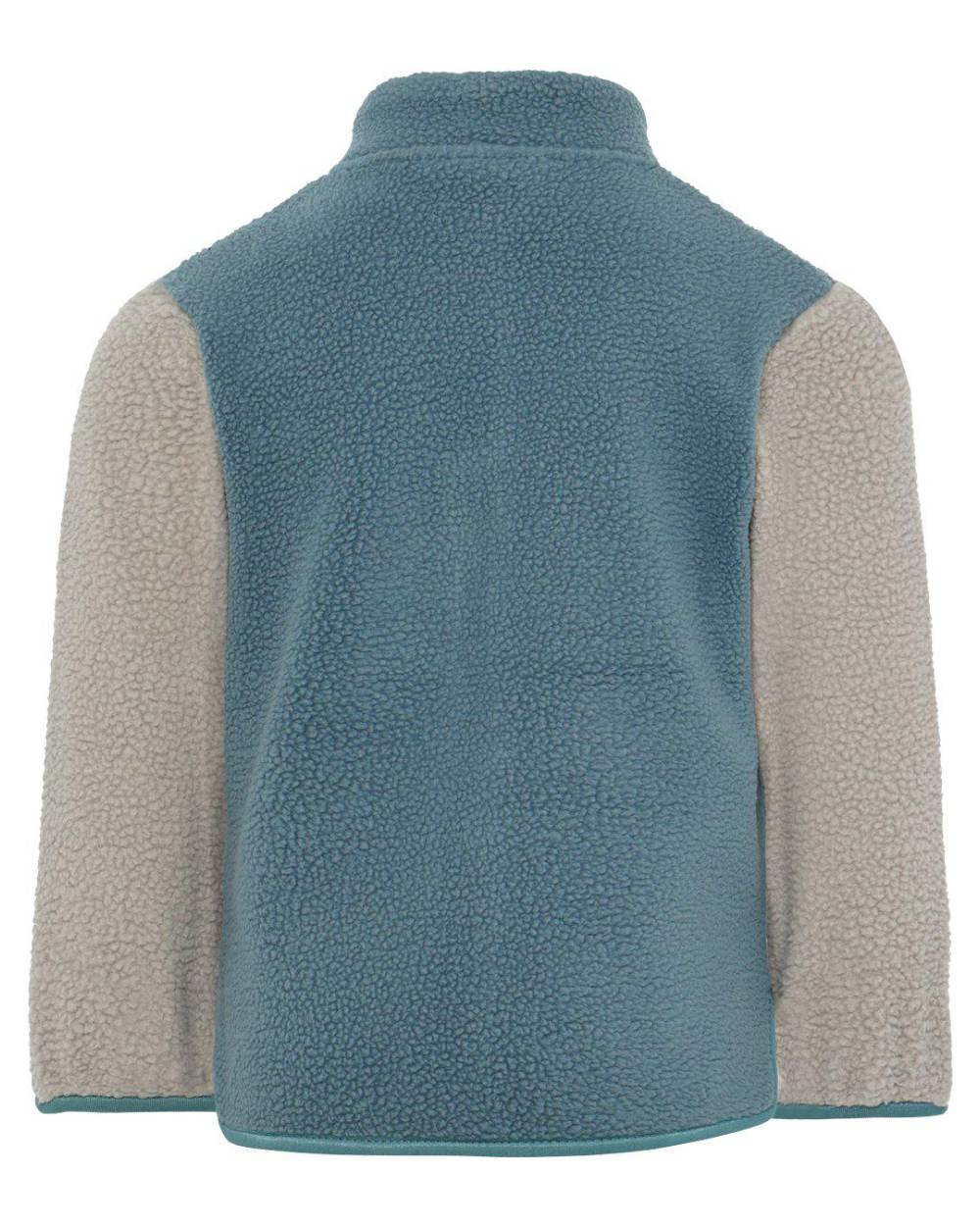 Factory Blue coloured Didriksons Childrens Anten Full Zip Jacket on white background 