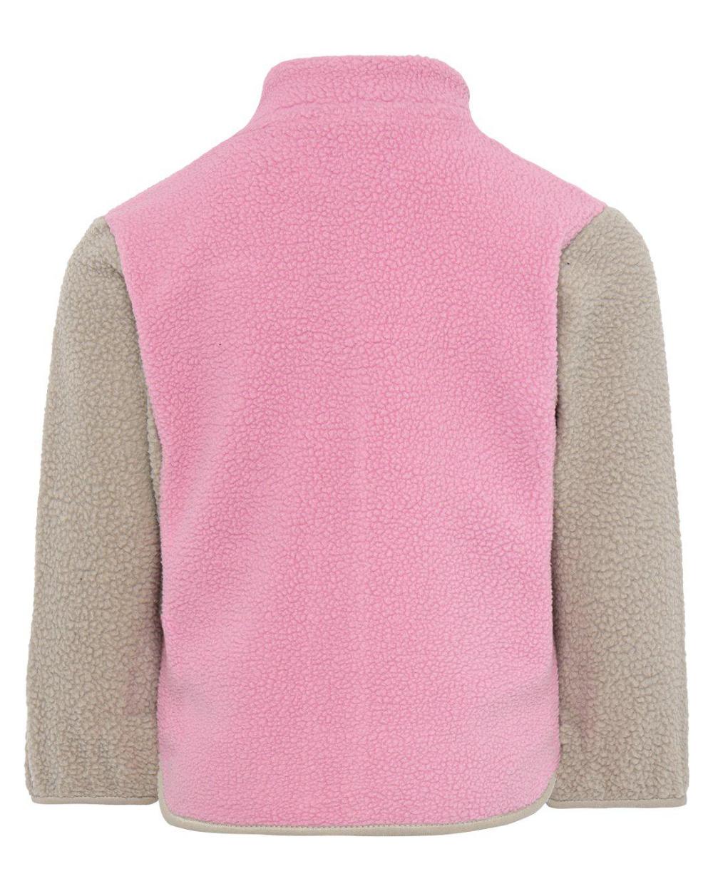 Light Heather Pink coloured Didriksons Childrens Anten Full Zip Jacket on white background 