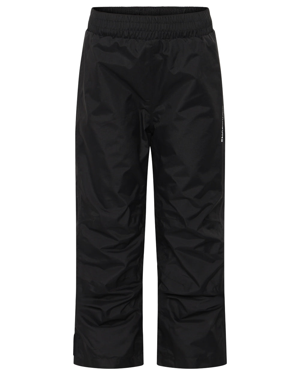 Black coloured Didriksons Childrens Avan Pants on white background 