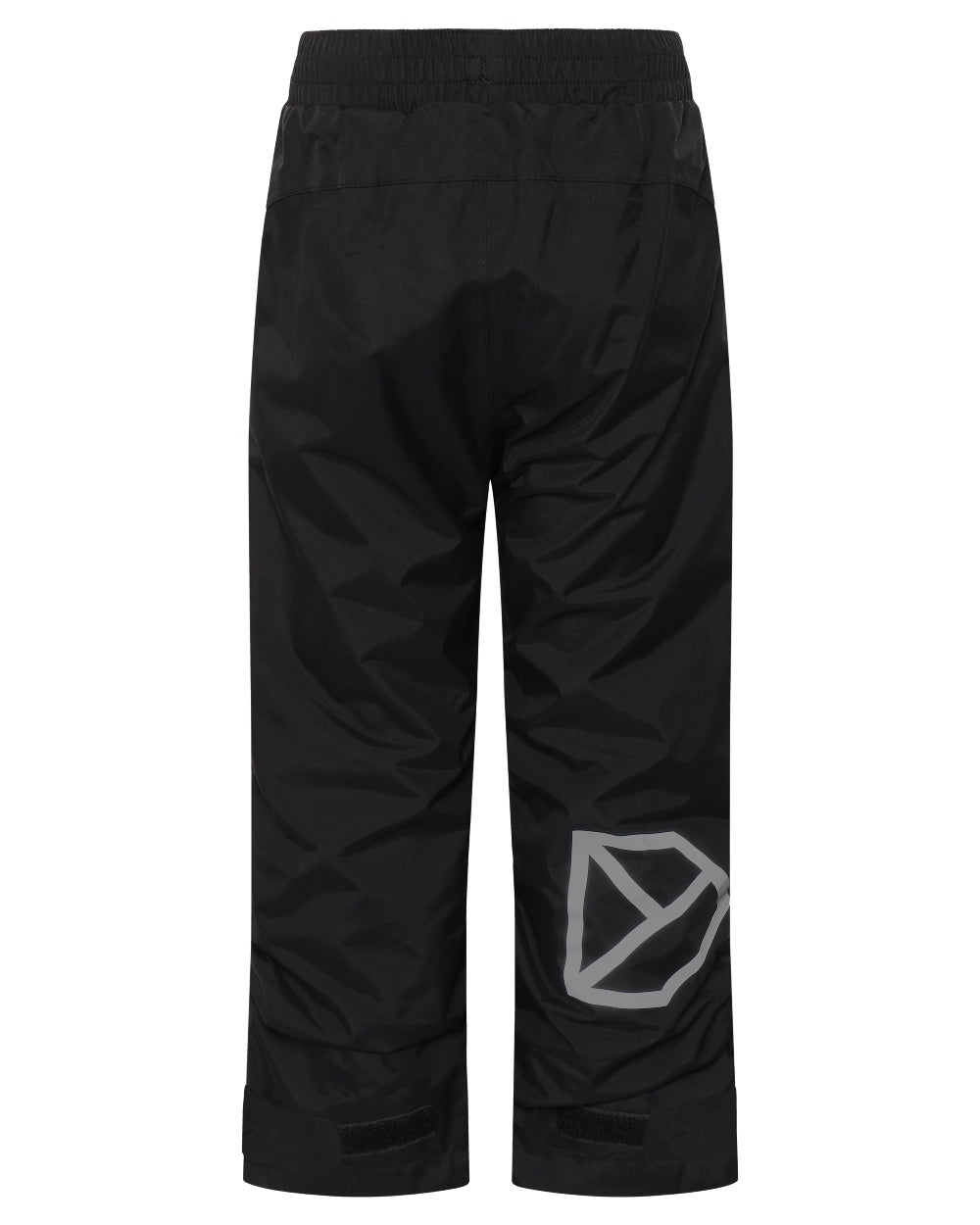 Black coloured Didriksons Childrens Avan Pants on white background 