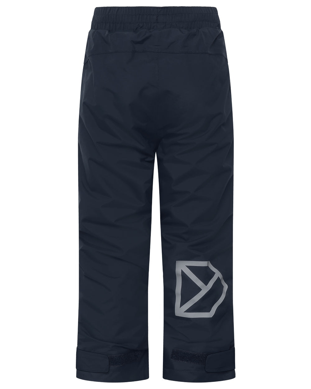 Navy coloured Didriksons Childrens Avan Pants on white background 