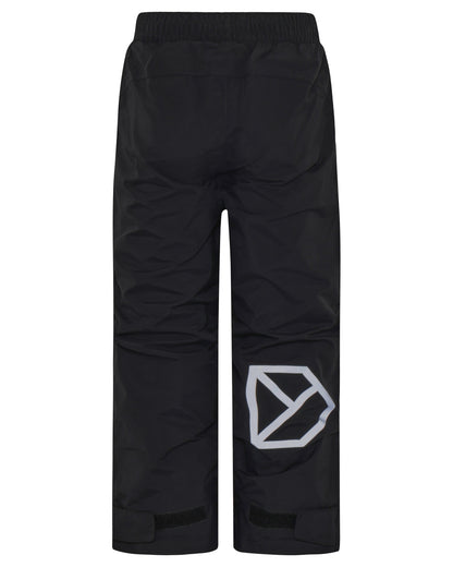 Black coloured Didriksons Childrens Avan Pants 2 on white background 