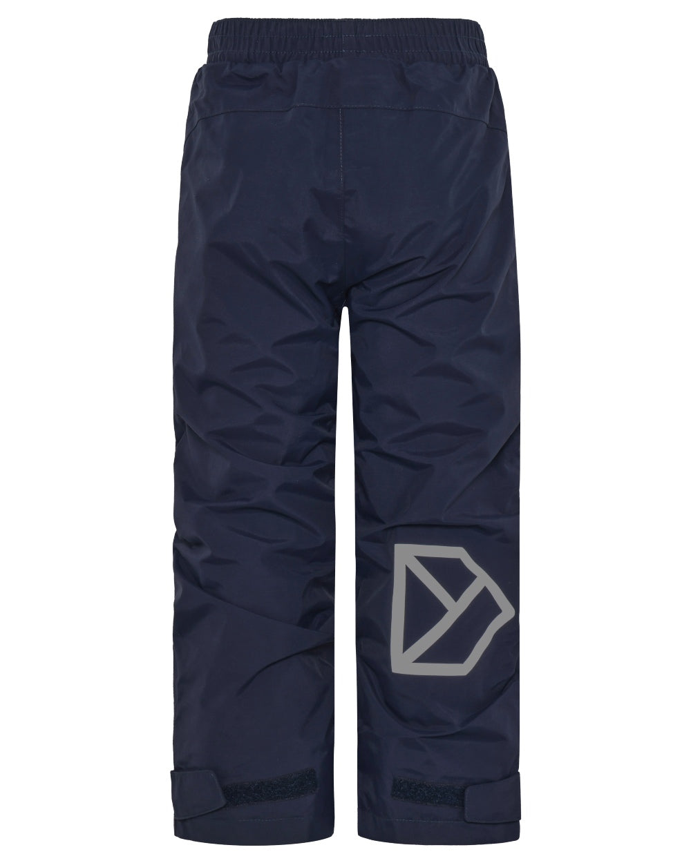 Navy coloured Didriksons Childrens Avan Pants 2 on white background 