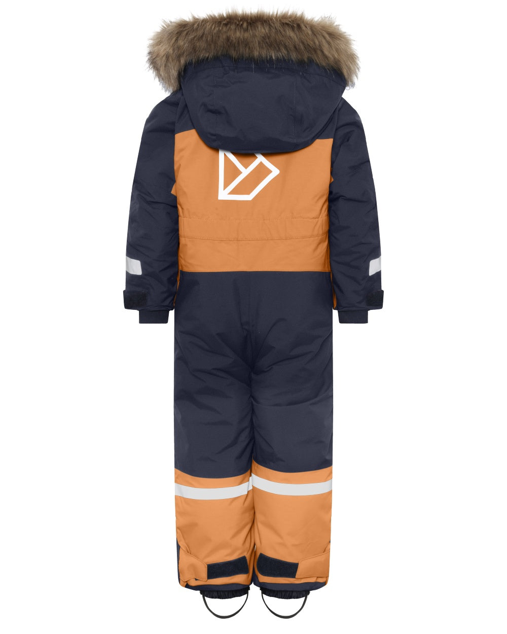Almond Tree coloured Didriksons Childrens Bjarven Coverall 5 on white background 