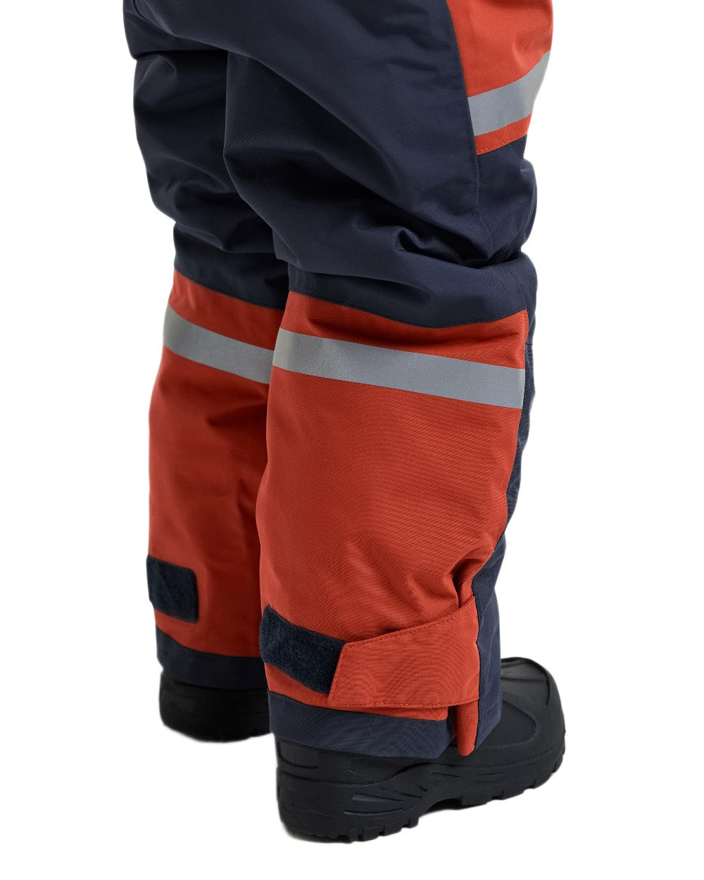 Rust coloured Didriksons Childrens Bjarven Coverall 5 on white background 