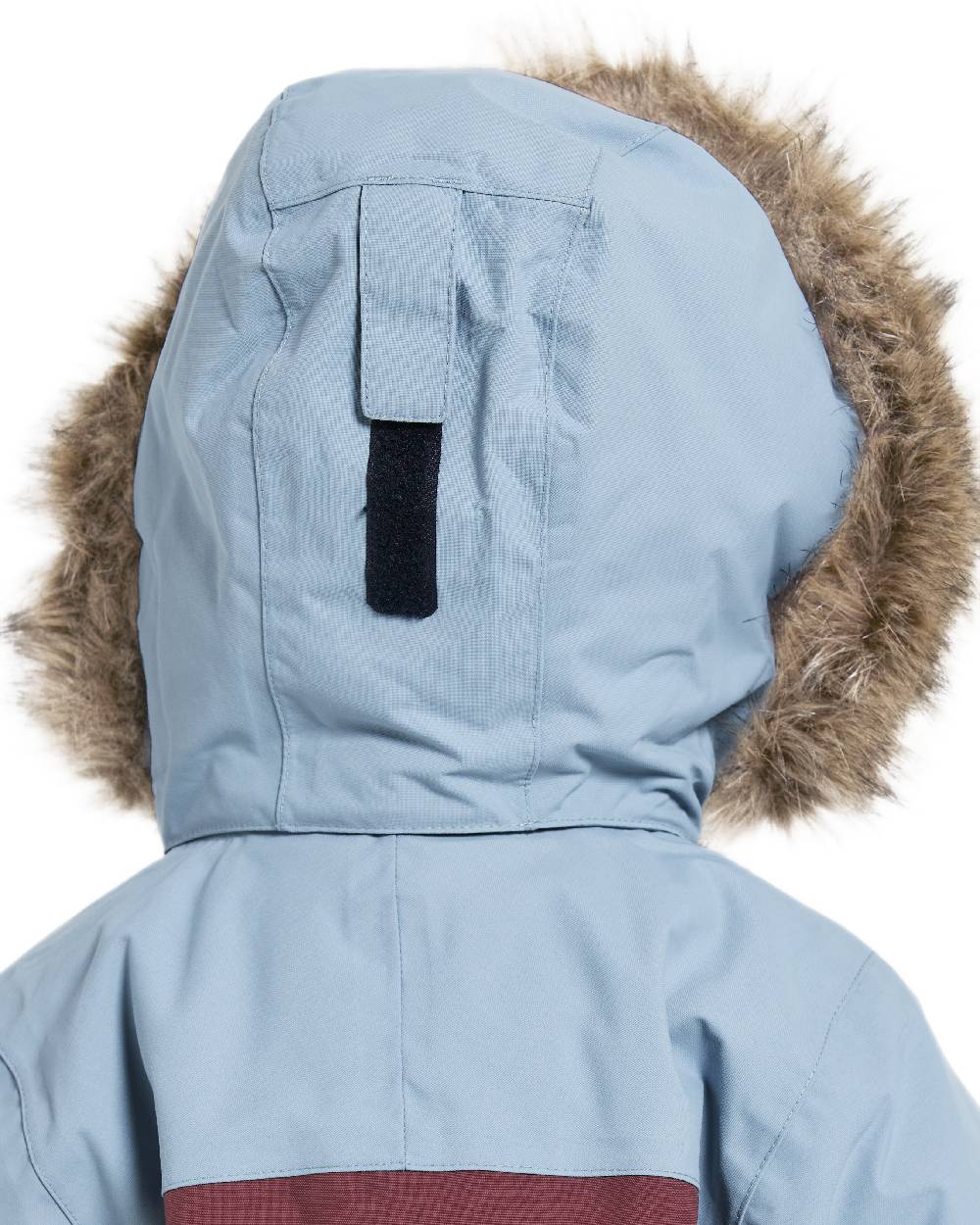 Anemon Red Coloured Didriksons Childrens Bjärven Coveralls on white background 